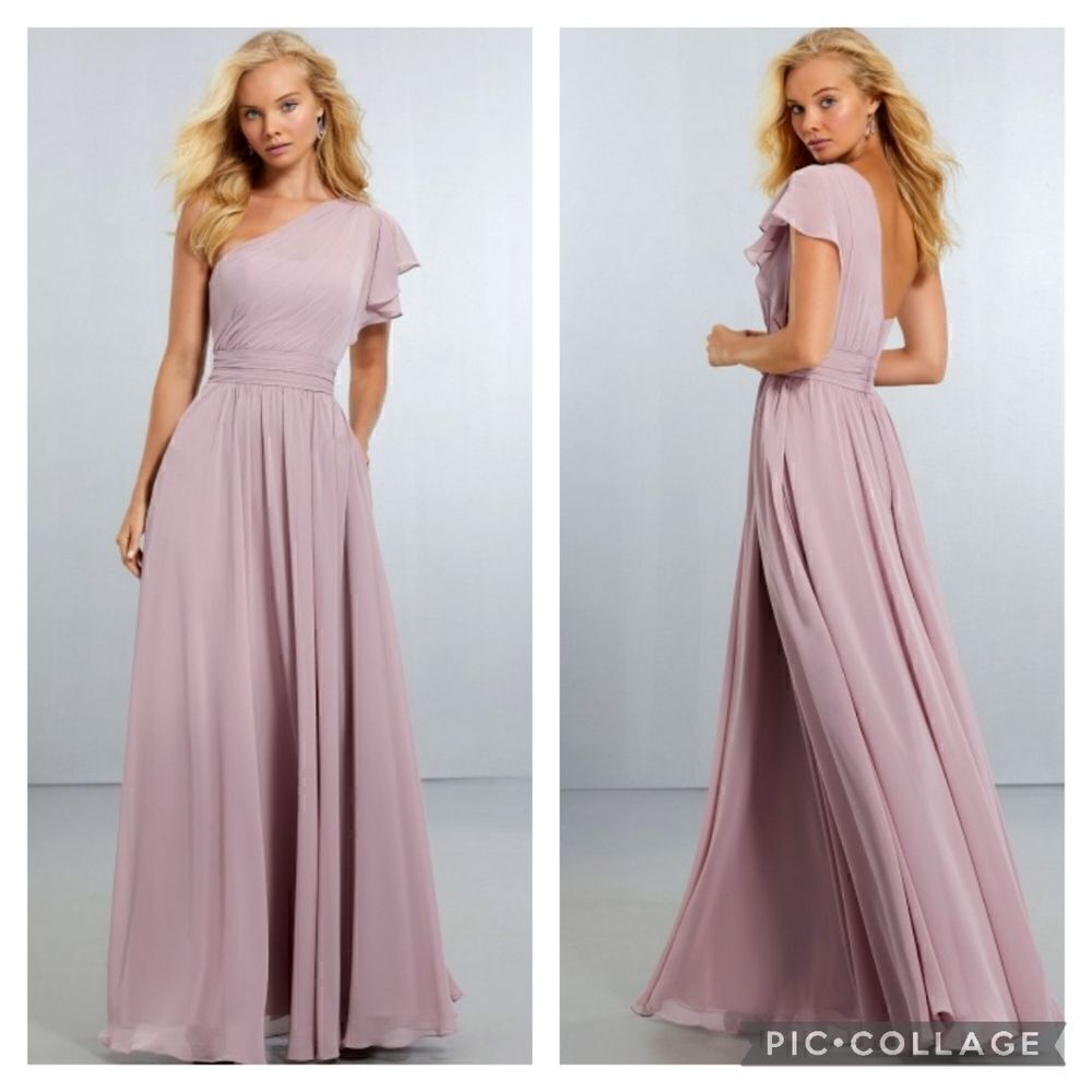 Morilee by Madeline Gardner in EGGPLANT bridesmaids dress